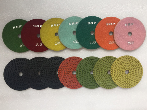Colorful Wet Polishing Pads for Granite